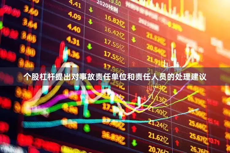 个股杠杆提出对事故责任单位和责任人员的处理建议
